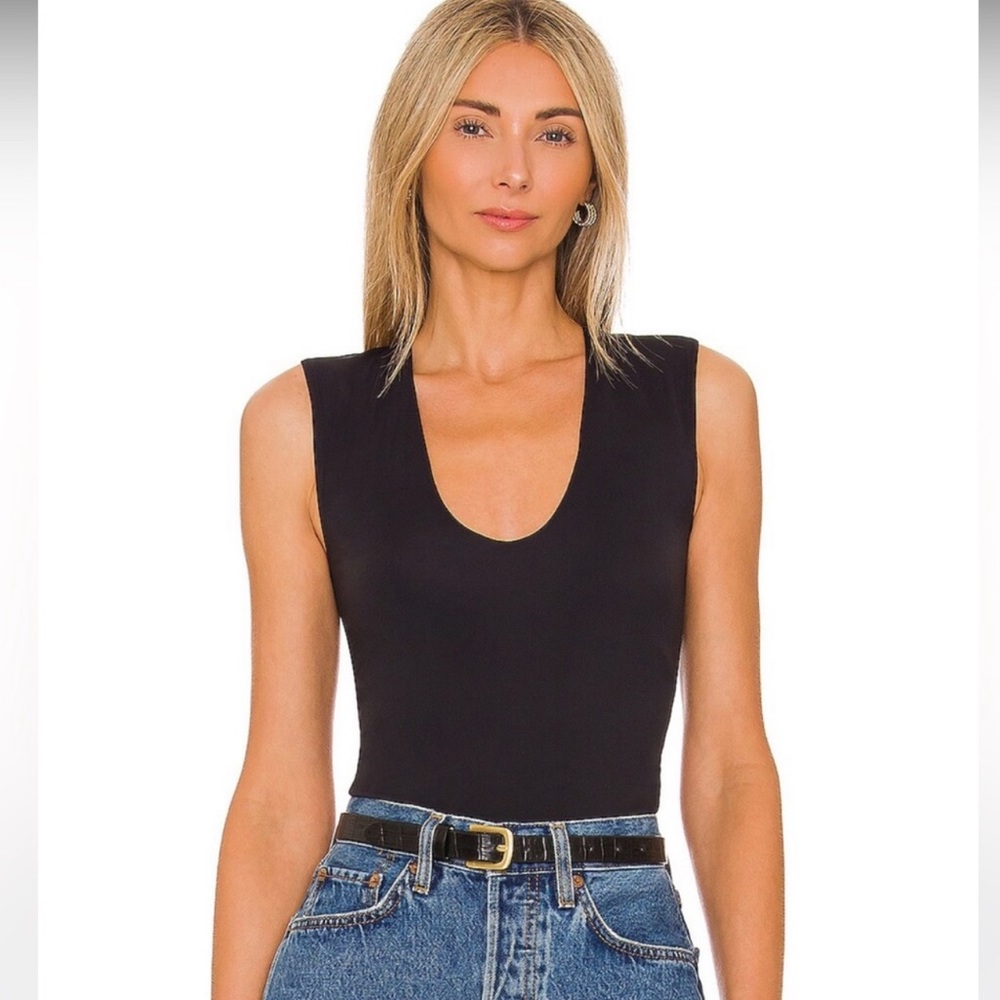 Free People x Revolve Second Skin Cami in Black